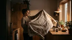 Starý ubrus jako vložka do zásuvky: jednoduchý trik, který ochrání kuchyňské skříňky