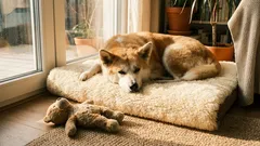 Jak podpořit pohyb seniorního psa doma: protiskluz, hra, pelíšek a rampa